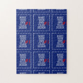 ワンステップで簡単に自分のパターンを作るおもしろい! ジグソーパズル (縦)