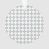 ワンステップダイヤモンドでカラーを市松模様に選択 オーナメント (裏面)