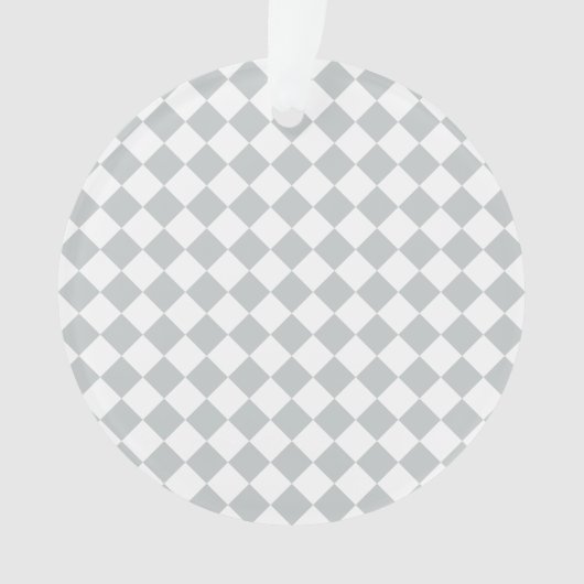 ワンステップダイヤモンドでカラーを市松模様に選択 オーナメント (正面)