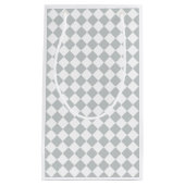 ワンステップダイヤモンドでカラーを市松模様に選択 スモールペーパーバッグ (正面)