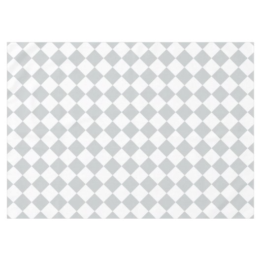 ワンステップダイヤモンドでカラーを市松模様に選択 テーブルクロス (正面(横))