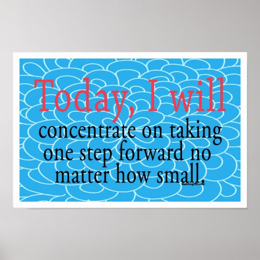 ワンステップフォワードポやる気を起こさせるスター ポスター (正面)