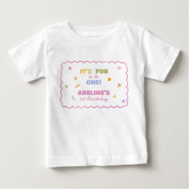 ワンストライプで楽しもう ベビーTシャツ
