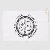 ワンストローク クラシック パーソナライズ ゴルフタオル (横)