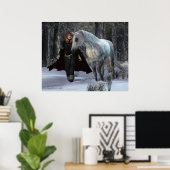 ワンスノーウィー夕べ ポスター (ホームオフィス)