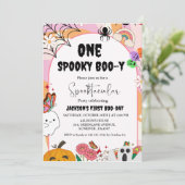 ワンスプキーBoo-y幽霊ハロウィーンのグルービー誕生日 招待状 (スタンド正面)