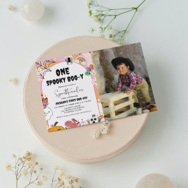 ワンスプキーBoo-y幽霊ハロウィーンのグルーブ誕生日I 招待状