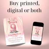 ワンスプリンセスキャッスルガール9誕生日 招待状