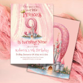 ワンスプリンセスキャッスルガール9誕生日 招待状