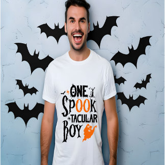 ワンスポックタキュラーボーイレトロハロウィーンビーブス Tシャツ