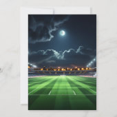 ワンスポーツキッズボーイズチケットサッカー1st誕生日 招待状 (裏面)