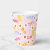 ワンスマイルファースト誕生日デイジーパステルガールズ 紙コップ (裏面)