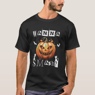 ワンスマッシュカボチャ怖いハッピーハローウィン2023 Cos Tシャツ
