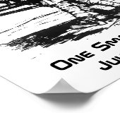 ワンスモールステップアポロ11ムーンランディング ポスター (角)