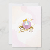 ワンス・アン・ア・タイム・プリンセス誕生日 招待状 (裏面)