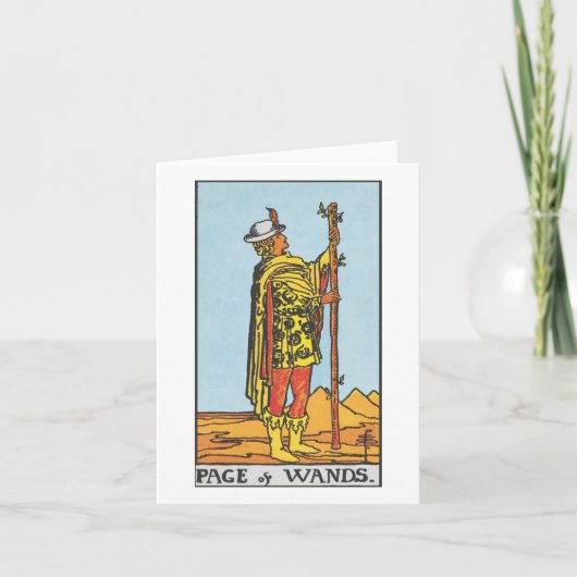ワンズページ – ライダーウェイトスミスタロット カード (正面)