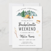 ワンズモアお祝いキャンプバチェロレッテ 招待状 (正面)