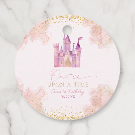 ワンセオンアオンアタイムスプリンセス第1誕生日パーティー フェイバータグ (裏面)