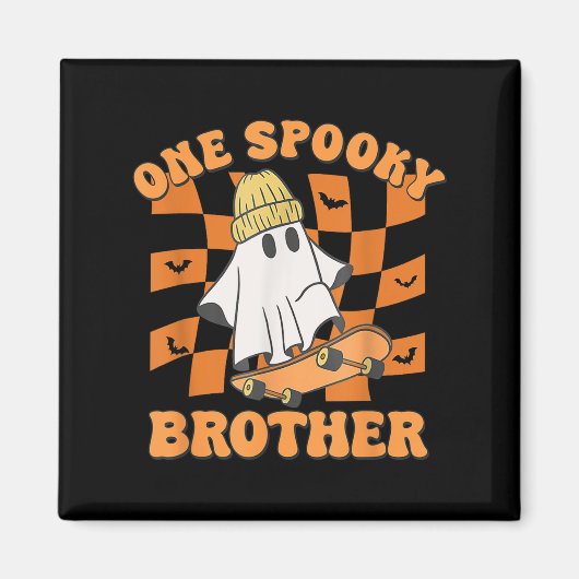 ワンソキ兄弟の誕生日ハロウィンスケートボード マグネット (正面)