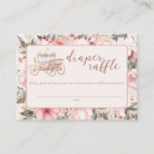 ワンタイムピンクプリンセスおむつラッフル エンクロージャーカード (正面)