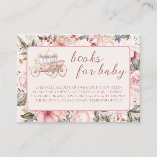 ワンタイムピンクプリンセスのベビー本 エンクロージャーカード (正面)