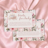 ワンタイムピンクプリンセスのベビー本 エンクロージャーカード