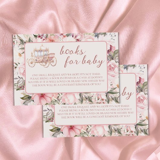 ワンタイムピンクプリンセスのベビー本 エンクロージャーカード