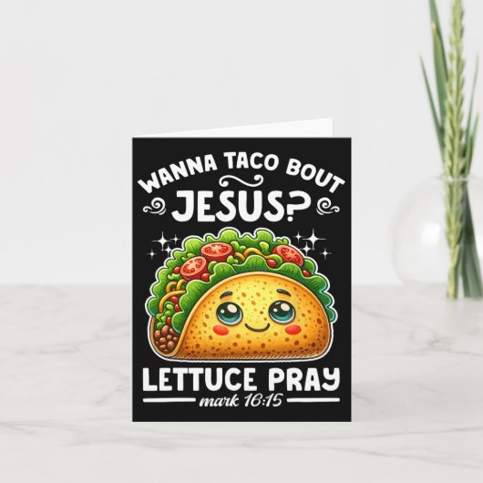 ワンタコBout Jesus 祈 Lettuce Cinco De Mayo C カード (正面)