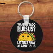 ワンタコBout Jesus Cinco De Mayo Let's Fiesta キーホルダー (正面)