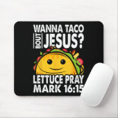 ワンタコBout Jesus Cinco De Mayo Let's Fiesta マウスパッド (マウス)