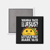 ワンタコBout Jesus Cinco De Mayo Let's Fiesta マグネット (正面/裏面)