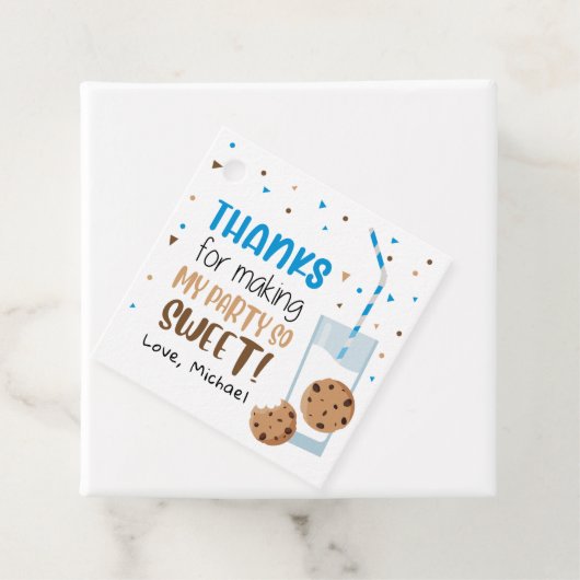 ワンタフクッキーファースト誕生日メッセージカード フェイバータグ (インサイチュ)