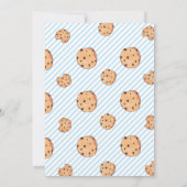 ワンタフクッキーブルーファースト誕生日 招待状 (裏面)