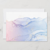 ワンダお洒落ーランドブルーペンギンベビーシャワーボーイ サンキューカード (裏面)