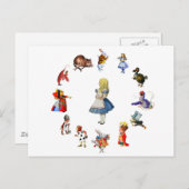 ワンダのまわりにランドのアリス ポストカード (正面/裏面)