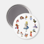 ワンダのまわりにランドのアリス マグネット (正面/裏面)