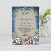 ワンダエレガントランドの埃っぽい青いア結婚リス 招待状 (スタンド正面)