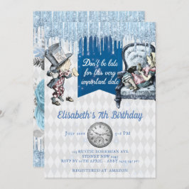 ワンダエレガントランドパーティーのブルーアイスピアリスホテル 招待状