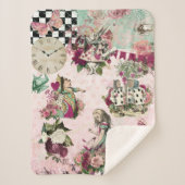 ワンダエレガントーランドの桃色のアリス シェルパブランケット (正面)