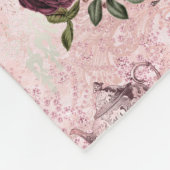 ワンダエレガントーランドの桃色のアリス フリースブランケット (角)