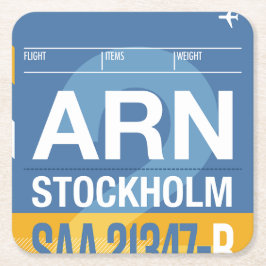 ワンダタグ紙コースター スクエアペーパーコースター