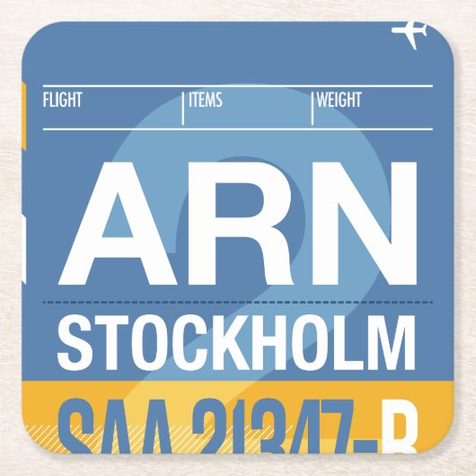 ワンダタグ紙コースター スクエアペーパーコースター (正面)