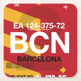 ワンダタグ紙コースター スクエアペーパーコースター