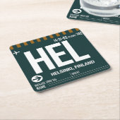 ワンダタグ紙コースター スクエアペーパーコースター (アングル)