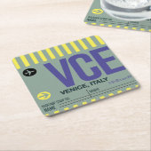 ワンダタグ紙コースター スクエアペーパーコースター (アングル)