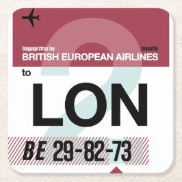 ワンダタグ紙コースター スクエアペーパーコースター