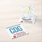 ワンダタグ紙コースター スクエアペーパーコースター (インサイチュ)