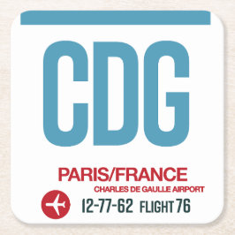 ワンダタグ紙コースター スクエアペーパーコースター