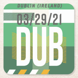 ワンダタグ紙コースター スクエアペーパーコースター