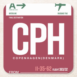 ワンダタグ紙コースター スクエアペーパーコースター